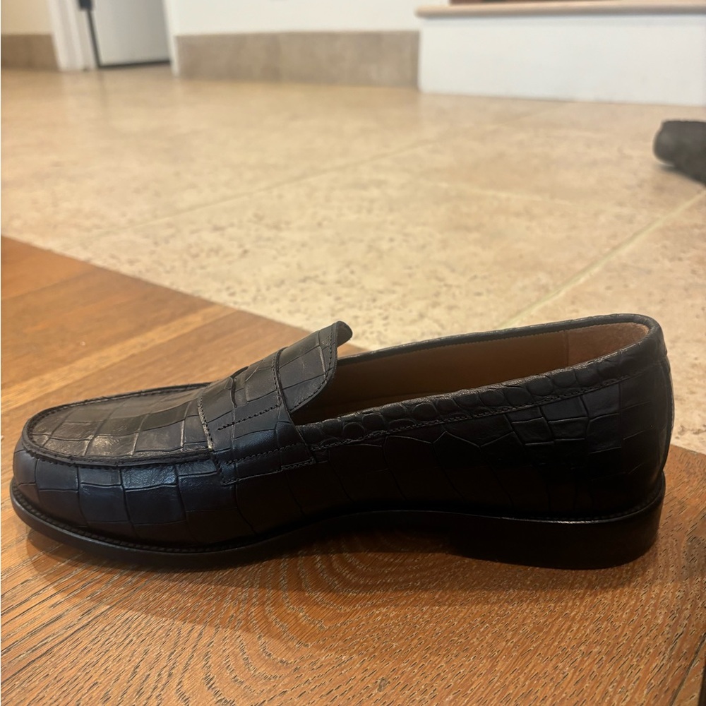 Taft Black Croc Loafers